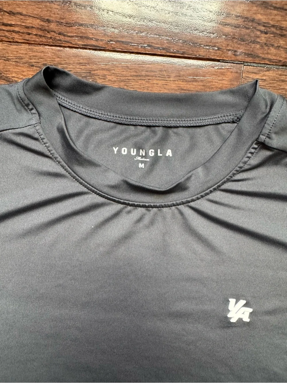 YoungLA Short-Sleeve Compression Tee in Gray
